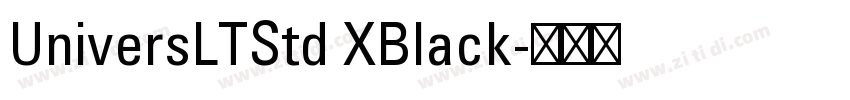 UniversLTStd XBlack字体转换